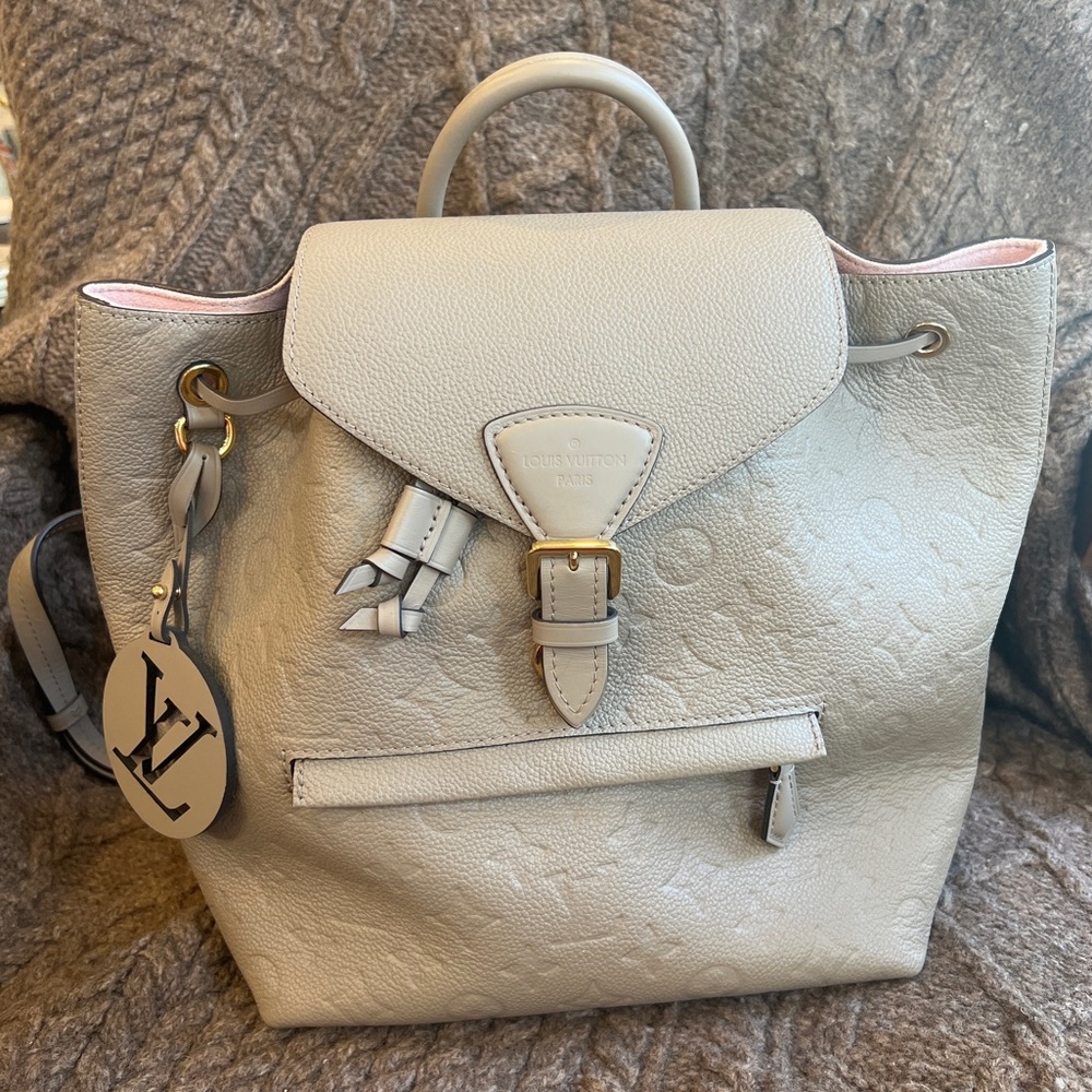 Louis Vuitton Montsouris Monogram Empreinte Leather Backpack